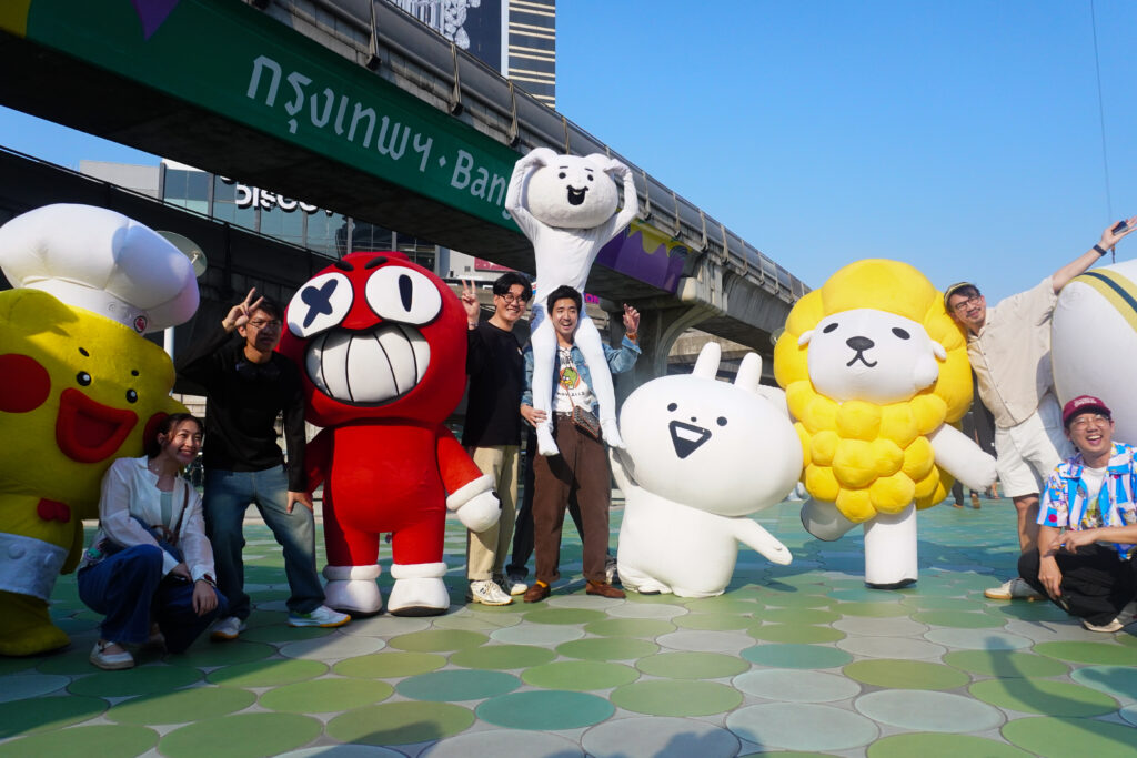 Mascot Collaboration Day Parade, Minto Thailand, Mascot Marketing, Character Collaboration, มาสคอตไทยญี่ปุ่น, Usagyuuun, Betakkuma